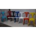 vintage industrial restaurant colorful antique finish chair